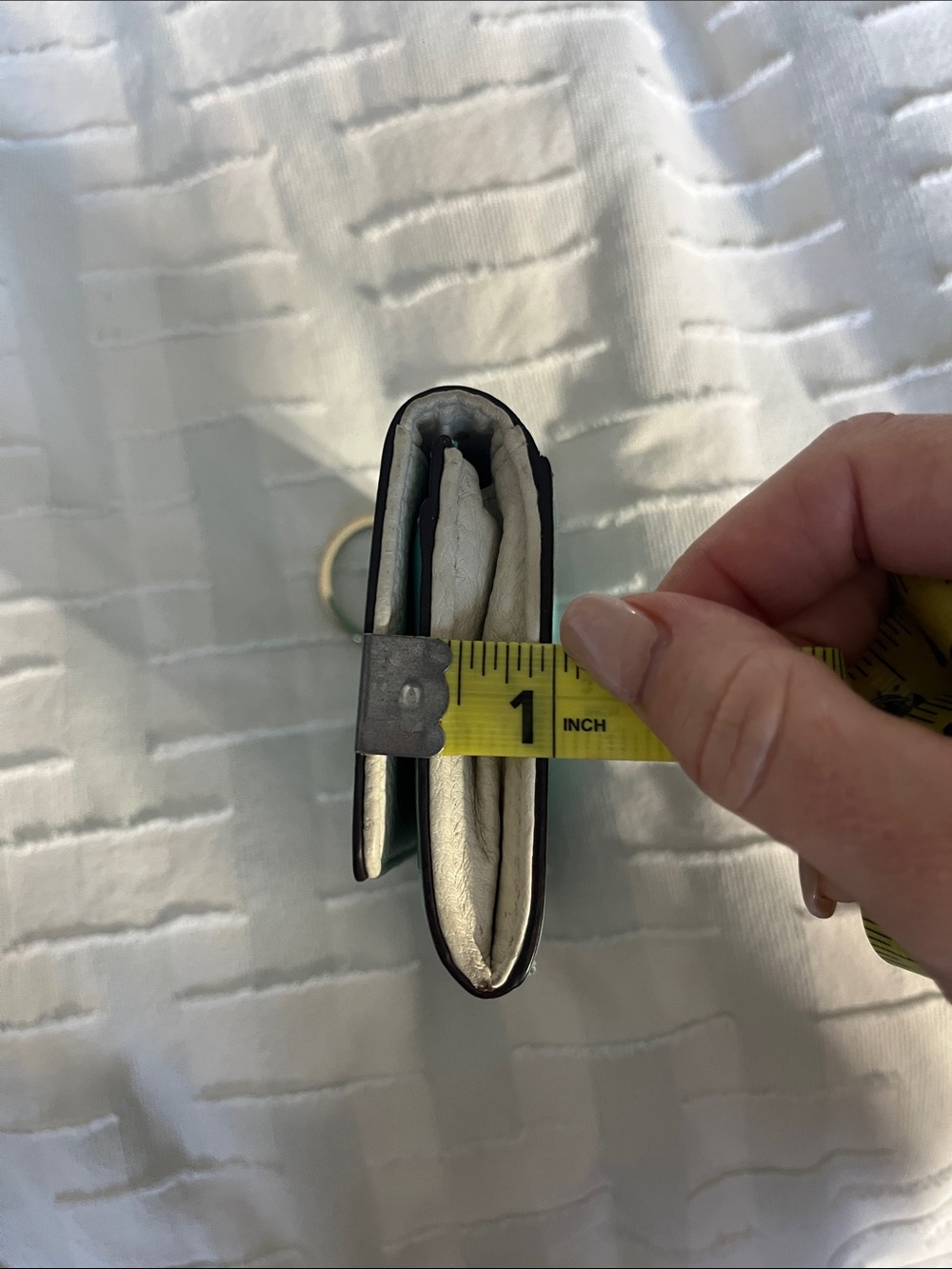 kate spade Turquoise Leather Card Holder with Key Ring - Picture 10 of 11